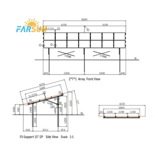 FS Steel Solar PV Ground Mounting Plants Zinc Coated Rack